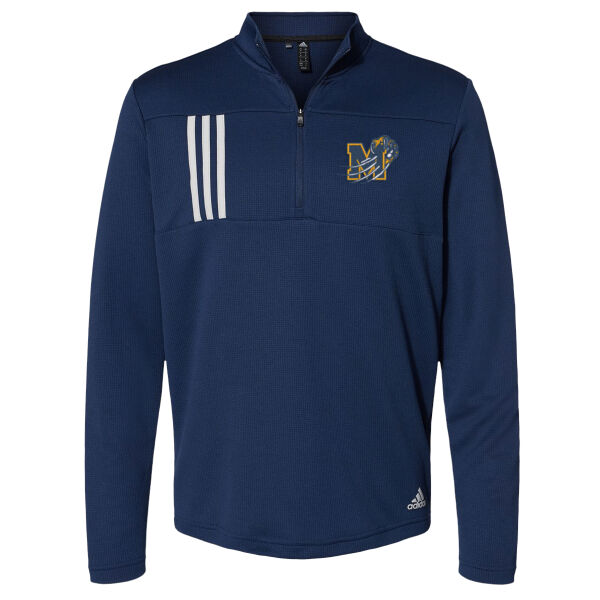 Adidas 3-Stripes Double Knit 1/4-Zip Pullover Thumbnail