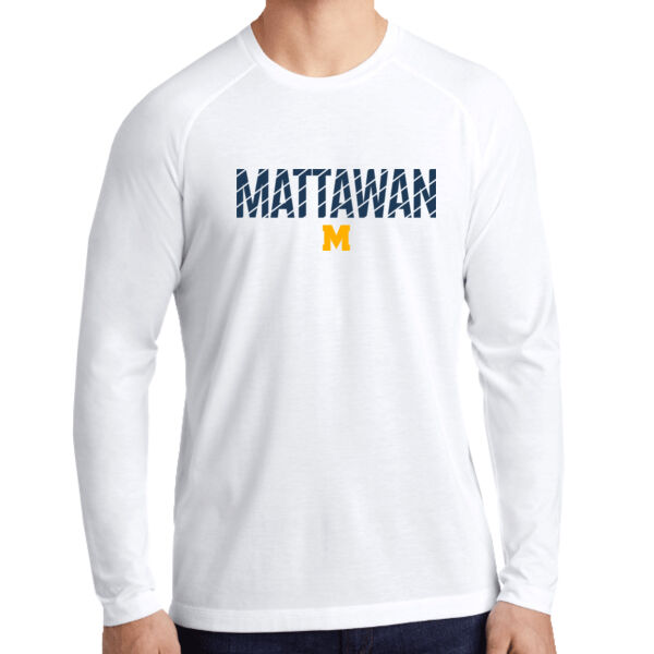 PosiCharge® Long Sleeve Tri Blend Wicking Raglan Tee Thumbnail