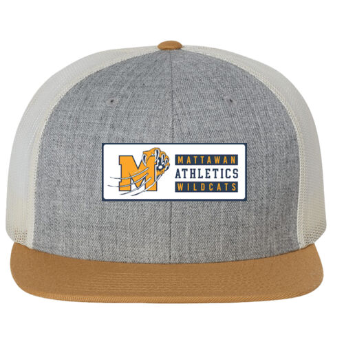 Silicone Patch - Wool Blend Flat Bill Trucker Cap Thumbnail